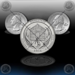 ZDA 25 Cents (26th Quarters) 2015 "Nebraska - Homestead National Monument " P+D
